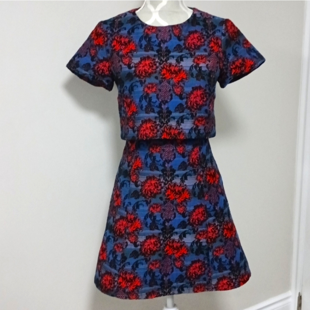 Topshop Vibrant Floral Dress